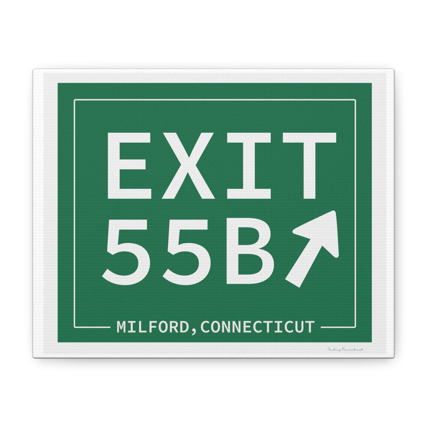 Vintage Exit 55B WCP Sign Matte Canvas, Stretched, 1.25"