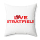 Love Stratfield Spun Polyester Square Pillow