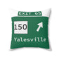 Vintage WCP Exit 65 Sign Spun Polyester Square Pillow