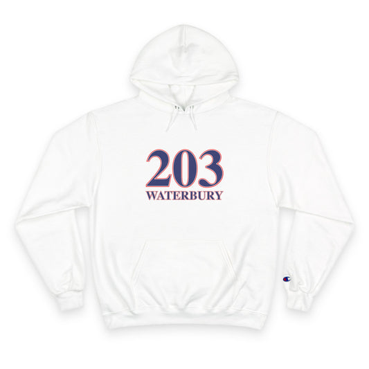 203 Waterbury Red, White & Blue Champion Hoodie