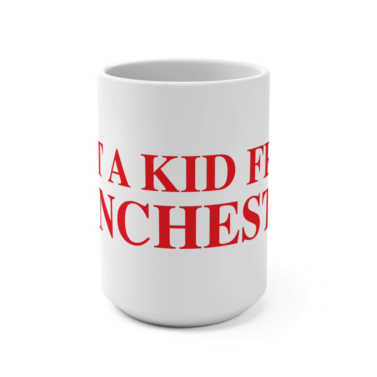 Just a kid from Manchester Mug 15oz