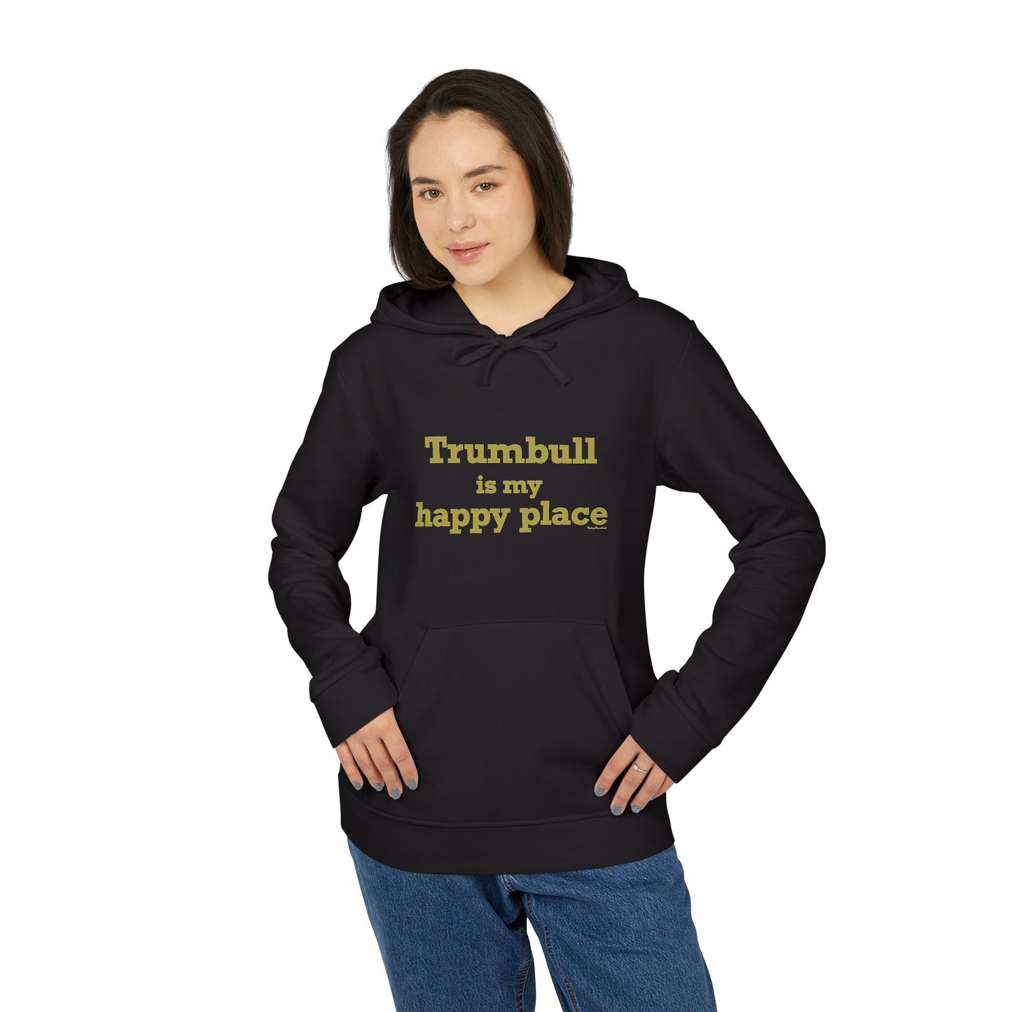 Trumbull Is My Happy Place adidas Unisex Fleece Hoodie