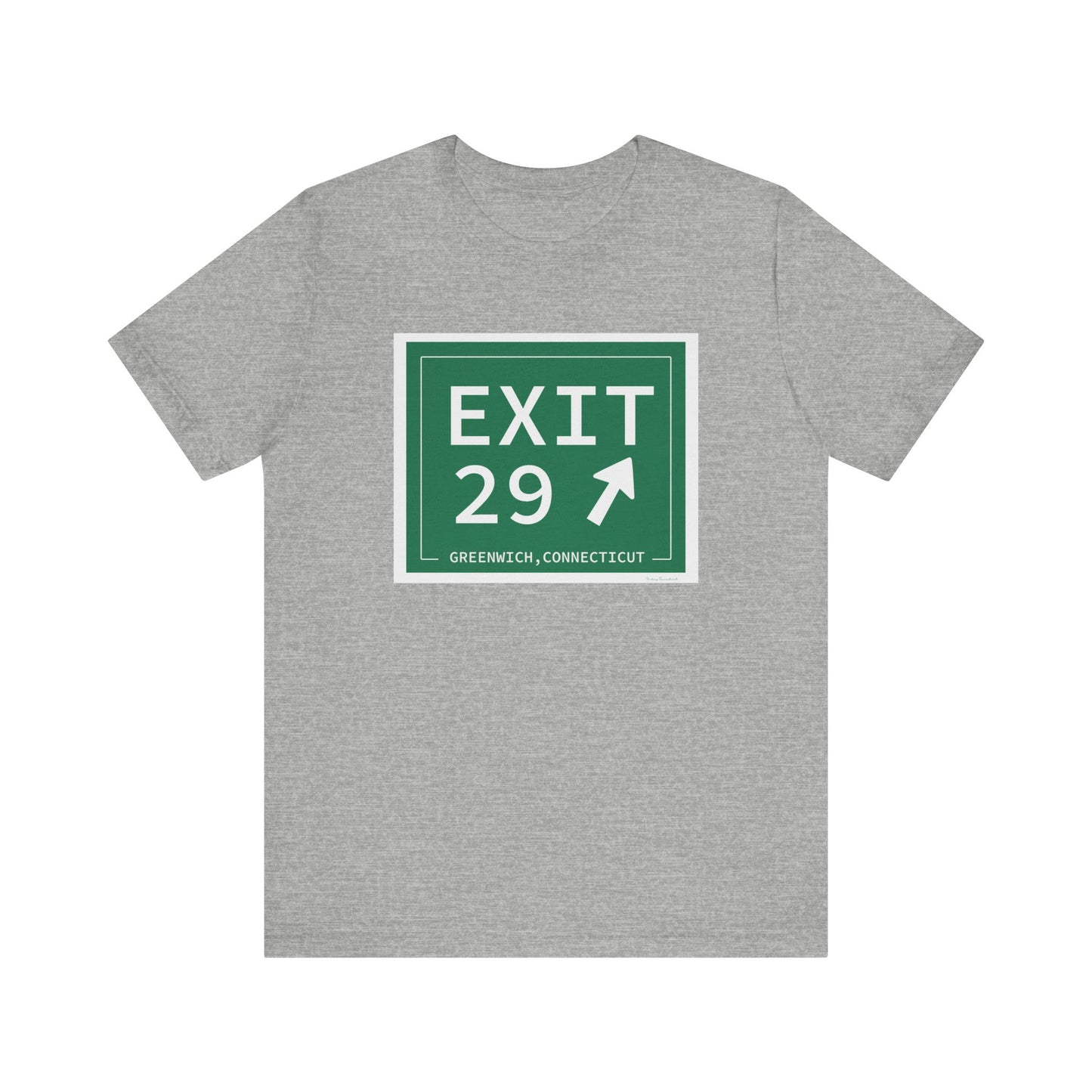 Vintage Exit 29 Merritt Parkway Sign Unisex Jersey Short Sleeve T-Shirt