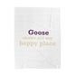 Goose Shows Are My Happy Place  - Cream  & Purple Velveteen Plush Blanket