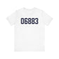 06883 Weston Connecticut Zip Code Unisex Jersey Short Sleeve T-Shirt