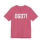 06071 Somers CT Zip Code Unisex Jersey Short Sleeve T-Shirt