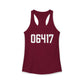 06417 Deep River CT Zip Code Women's Ideal Racerback Tank Top