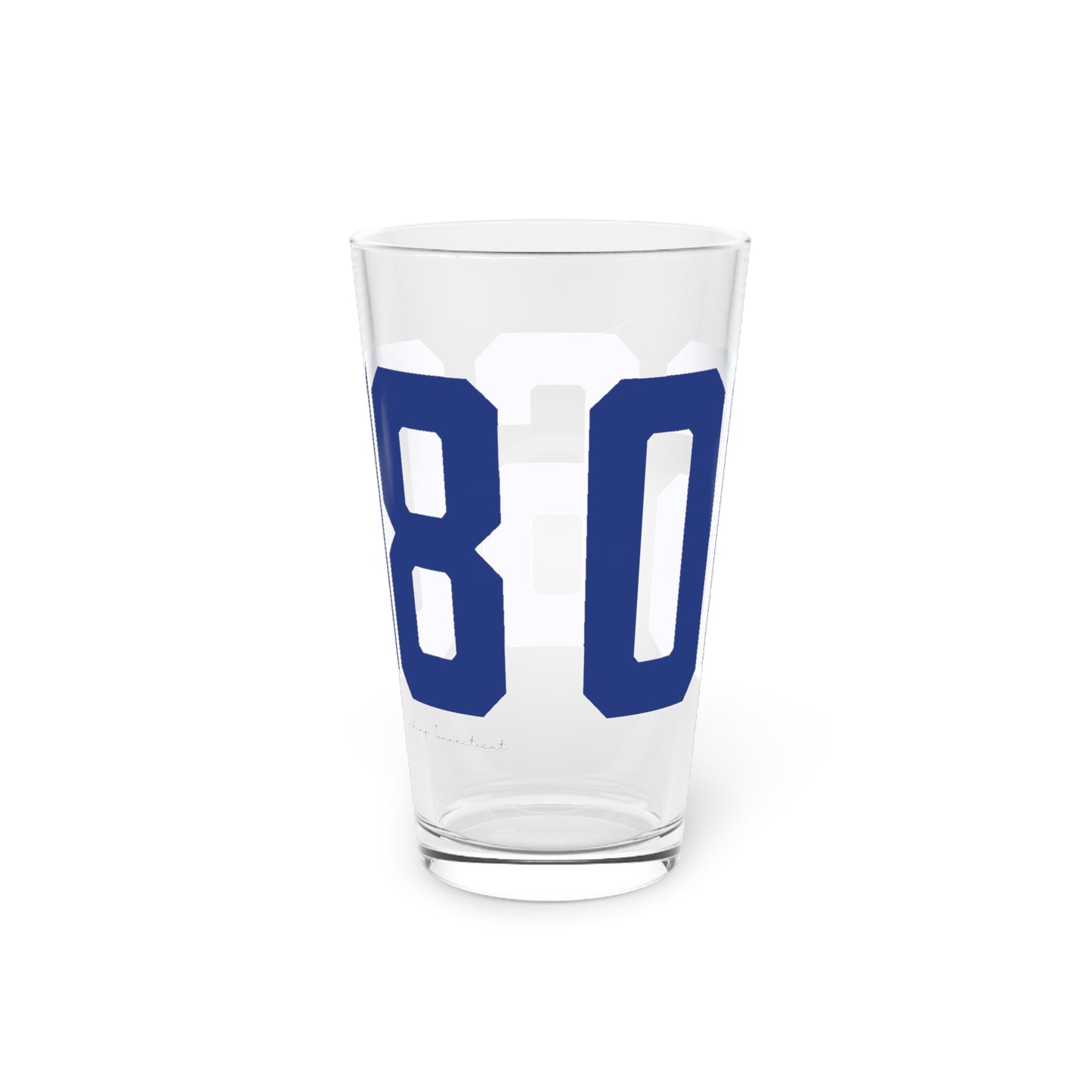 06608 Bridgeport Connecticut Zip Code Pint Glass, 16oz