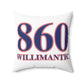 860 Willimantic Red, White & Blue Spun Polyester Square Pillow