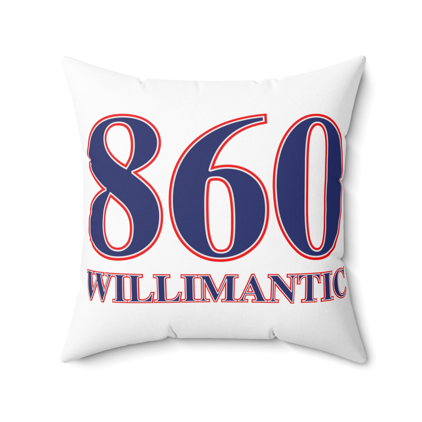 860 Willimantic Red, White & Blue Spun Polyester Square Pillow
