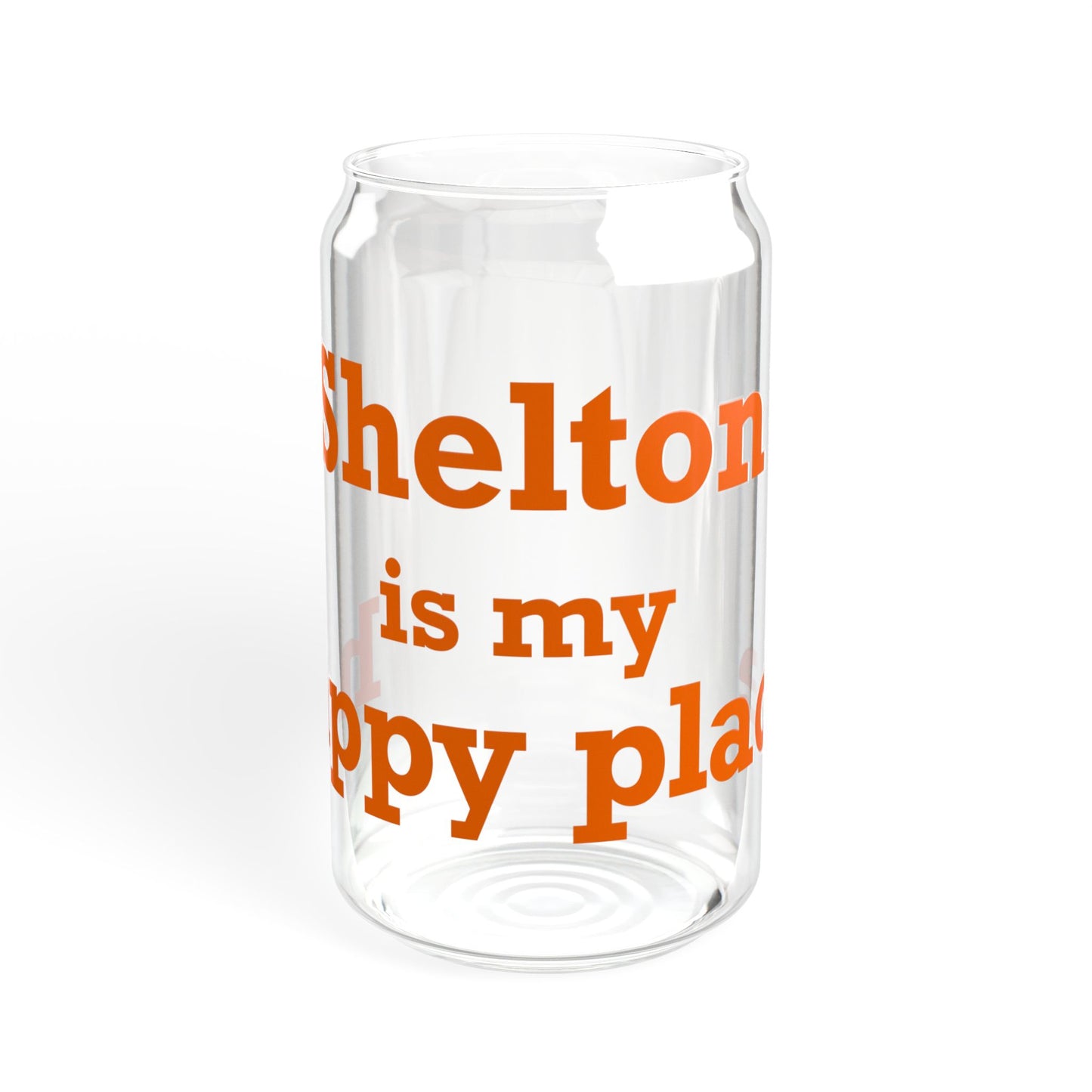 Shelton Is My Happy Place Sipper Glass, 16oz