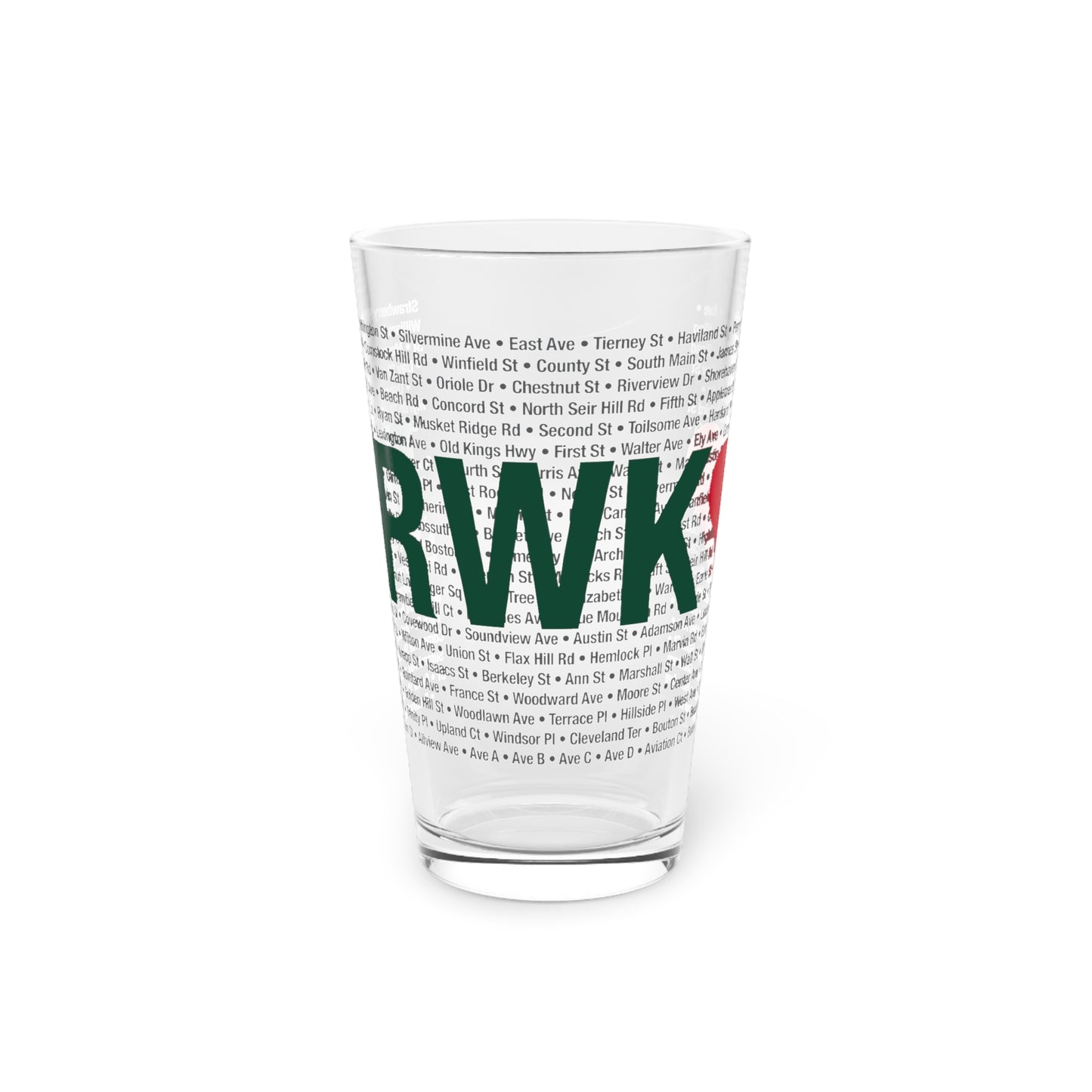 Norwalk Love Pint Glass, 16oz