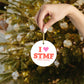 I Heart STMF Glass Ornaments