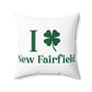 I Clover New Fairfield Spun Polyester Square Pillow