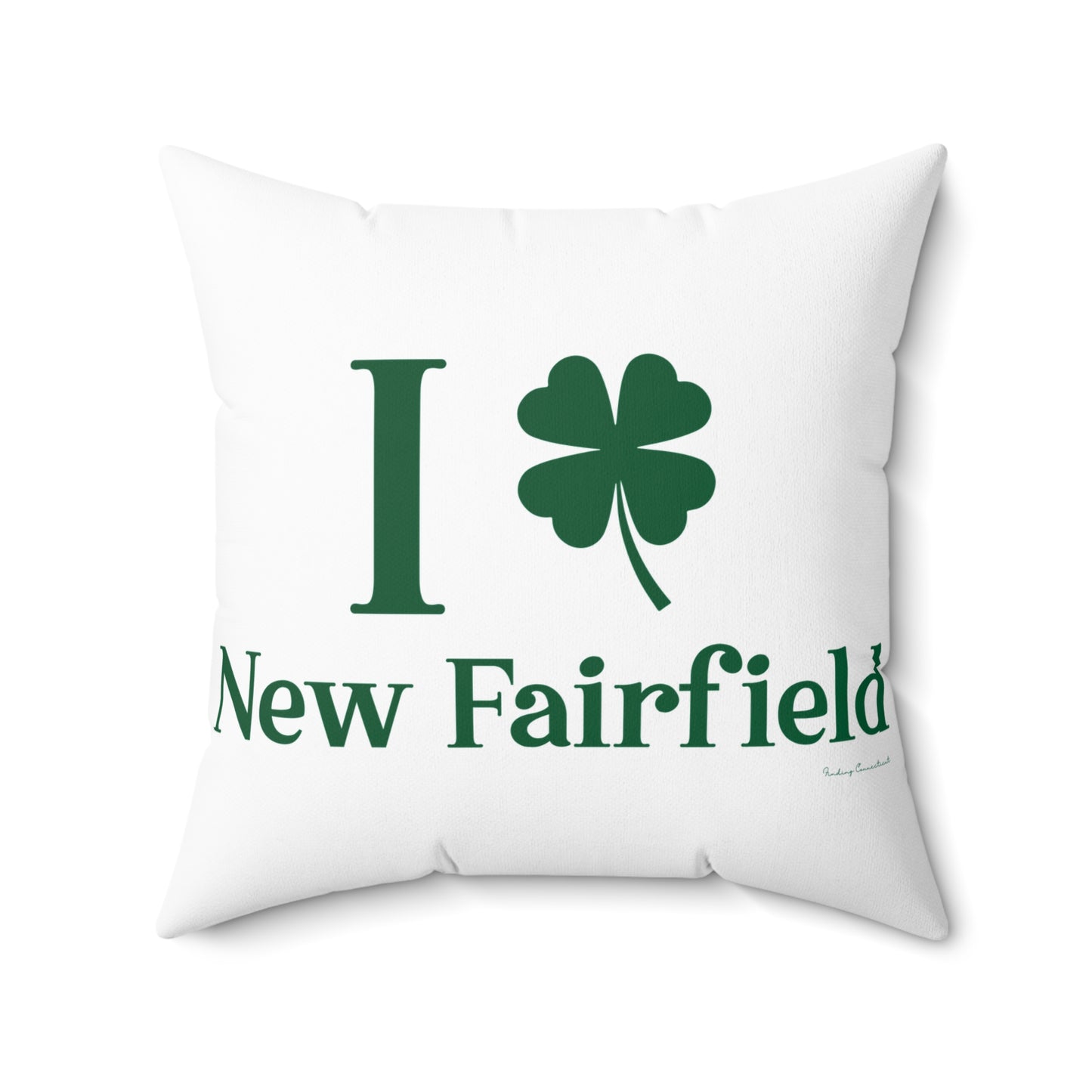 I Clover New Fairfield Spun Polyester Square Pillow