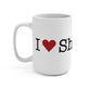 I Heart Sherman. Mug 15oz