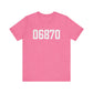 06870 - Greenwich CT Zip Code Unisex Jersey Short Sleeve T-Shirt