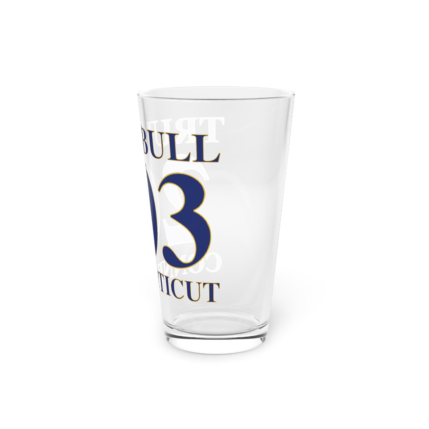 Trumbull 203 Connecticut Pint Glass, 16oz