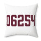 06254 Franklin Connecticut Zip Code Spun Polyester Square Pillow