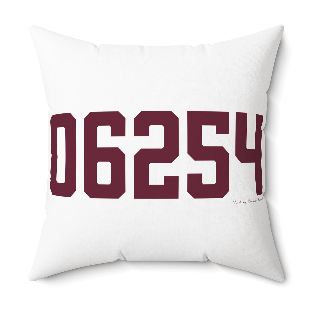 06254 Franklin Connecticut Zip Code Spun Polyester Square Pillow