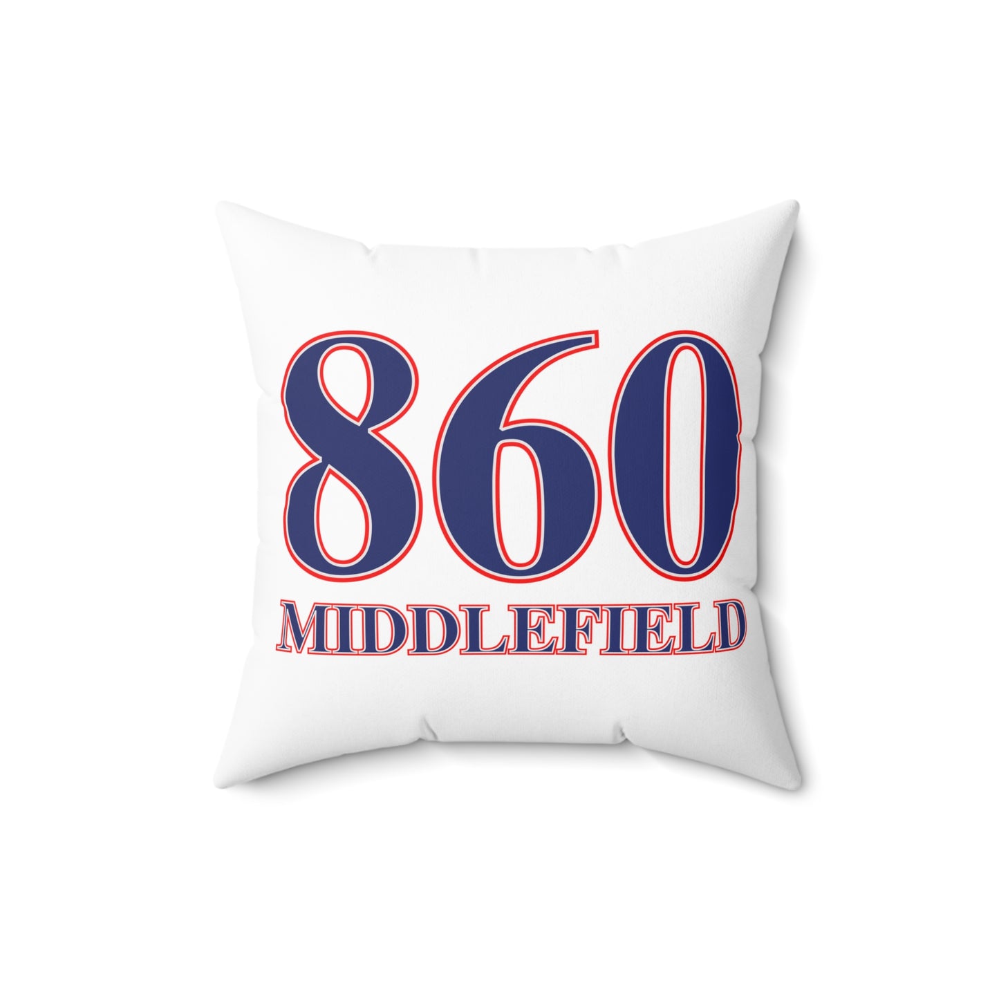 860 Middlefield Red, White & Blue Spun Polyester Square Pillow