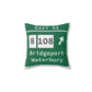 Vintage Merritt Parkway Exit 52 Sign Spun Polyester Square Pillow