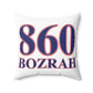 860 Bozrah Red, White & Blue Spun Polyester Square Pillow