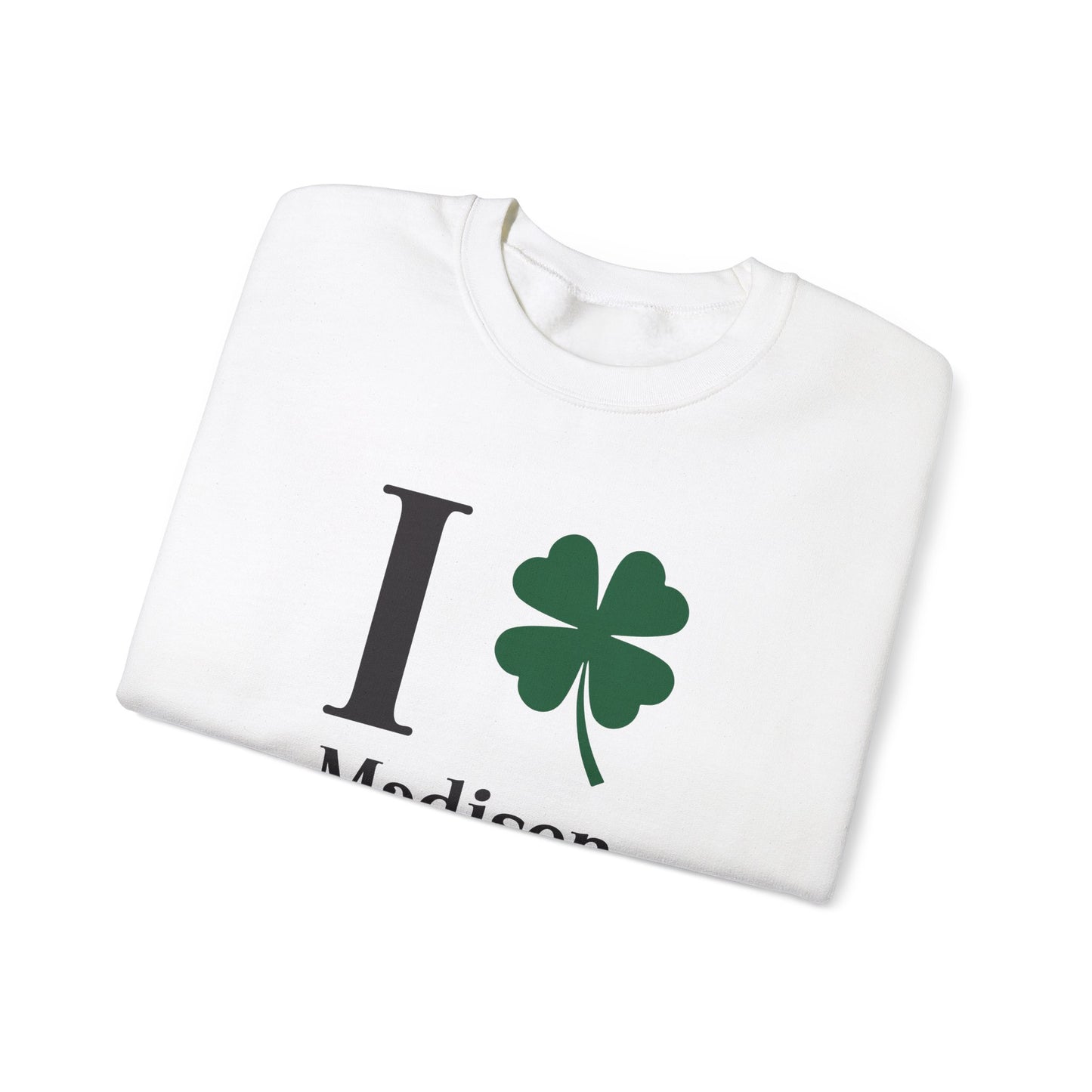 I Clover Madison Unisex Heavy Blend™ Crewneck Sweatshirt