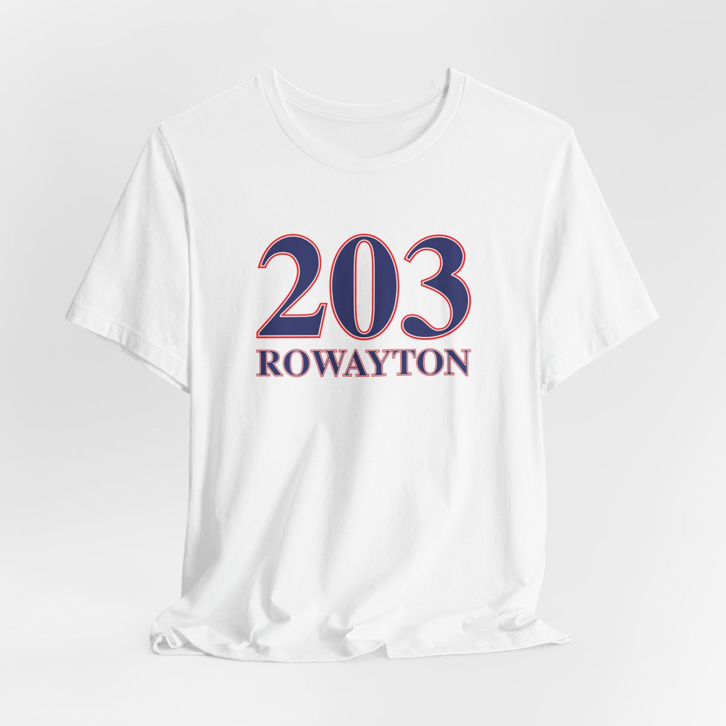 203 Rowayton Red, White & Blue Unisex Jersey Short Sleeve T-Shirt