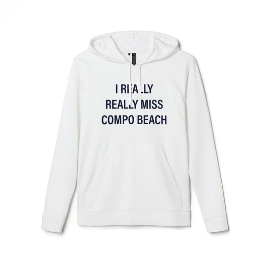I Really Really Miss Compo Beach adidas Unisex Fleece Hoodie
