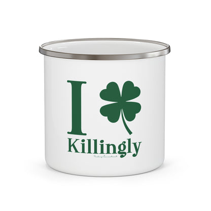 I Clover Killingly Enamel Camping Mug