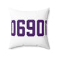 06901 Stamford Connecticut Zip Code Spun Polyester Square Pillow