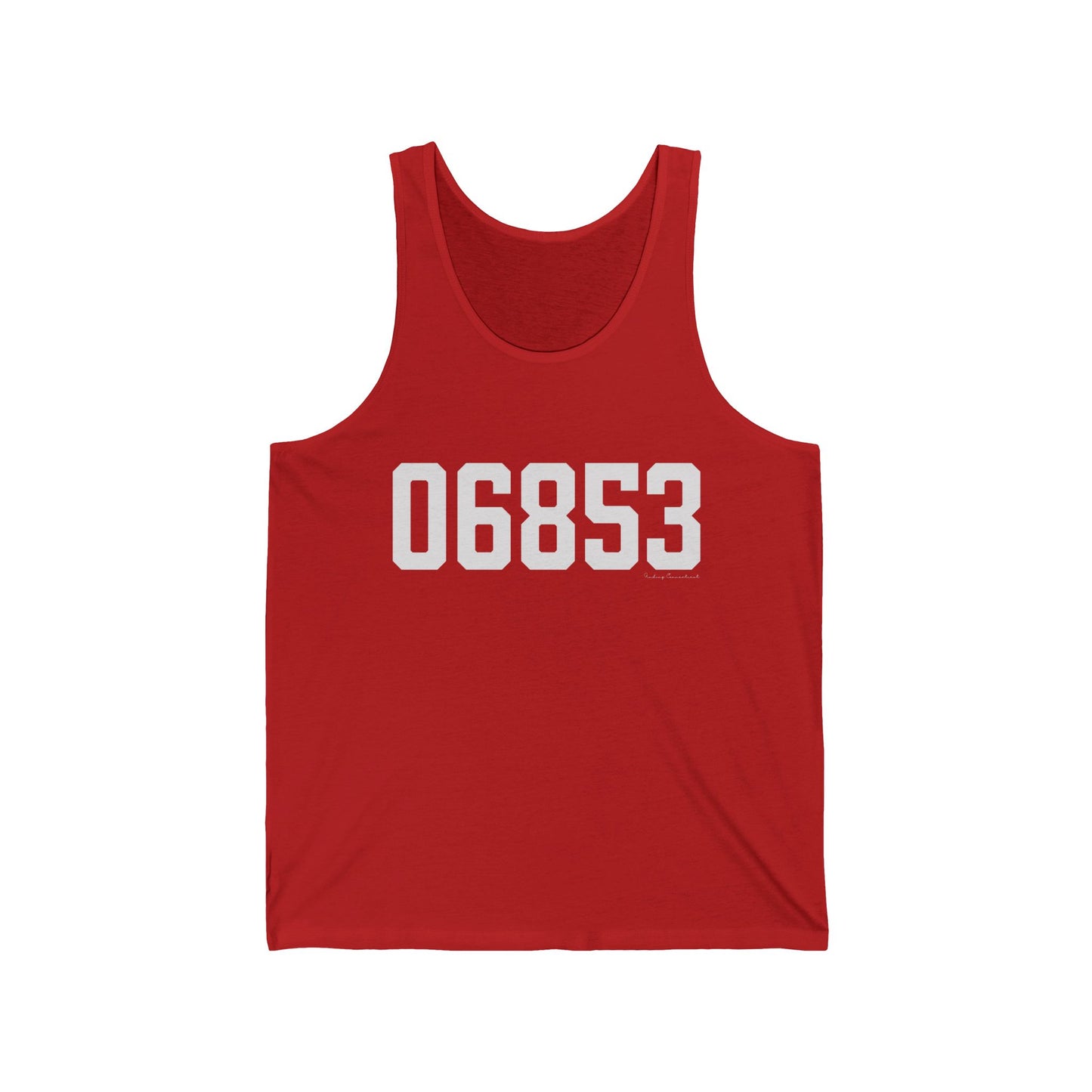 06853 Norwalk CT Zip Code Unisex Jersey Tank Top