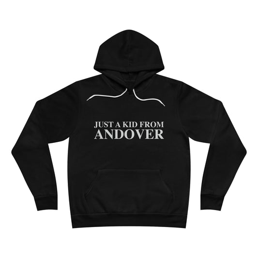 Just a kid from  Andover Unisex Sponge Fleece Pullover Hoodie