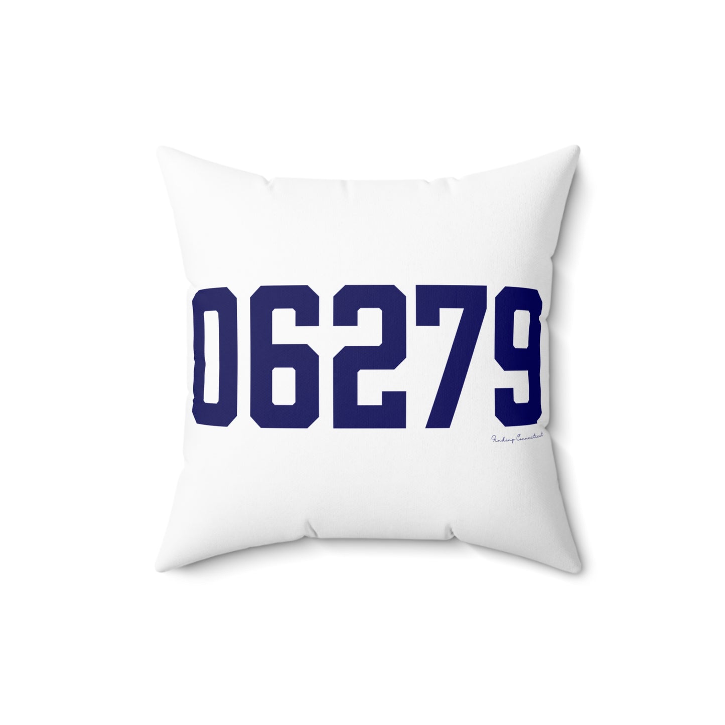 06279 Willington Connecticut Zip Code Spun Polyester Square Pillow
