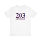 203 Newtown Red White & Blue  Unisex Jersey Short Sleeve T-Shirt