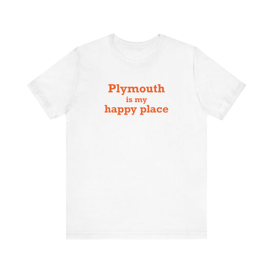 Plymouth is My Happy Place Jersey Short Sleeve T-Shirt