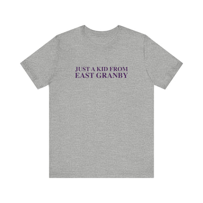 Just a kid from East Granby Unisex Jersey Short Sleeve T-Shirt