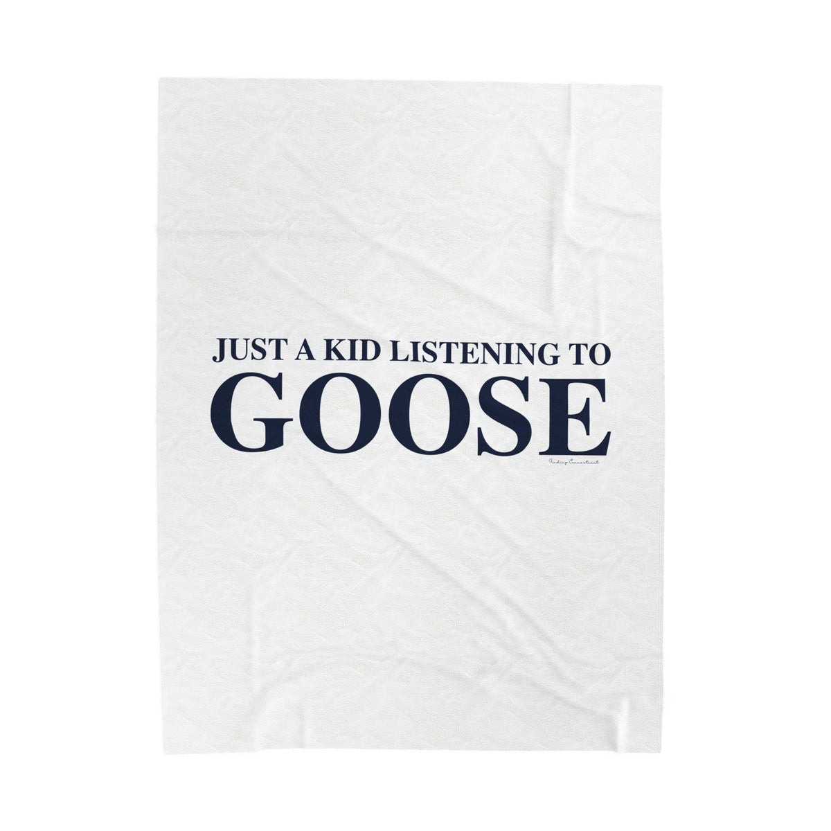 Just a kid listening to Goose Velveteen Plush Blanket