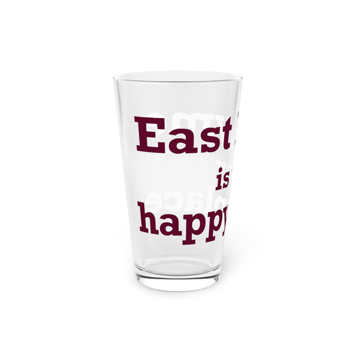East Lyme is My Happy Place Pint Glass, 16oz