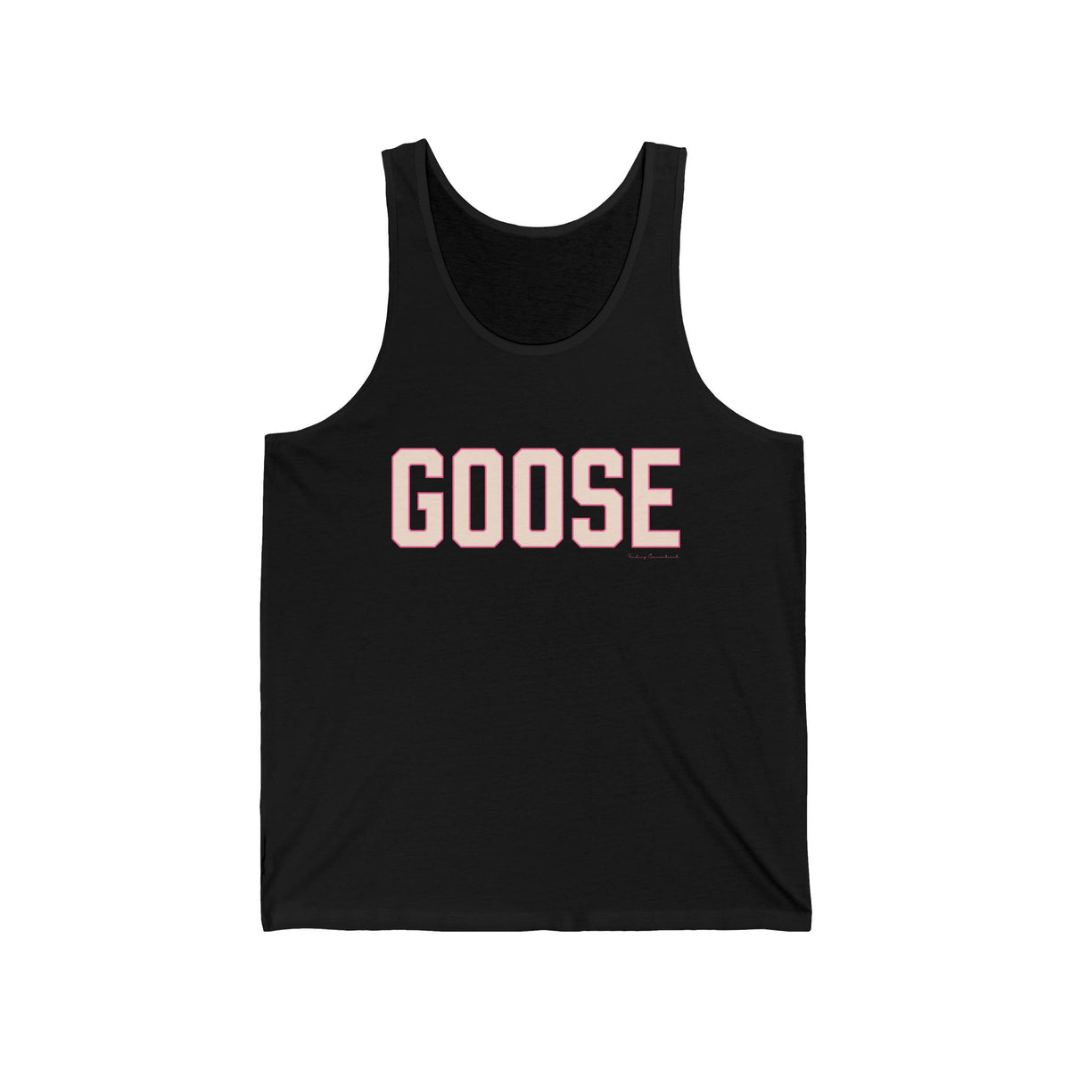 Goose Zip Code - Peach & Pink Unisex Jersey Tank Top