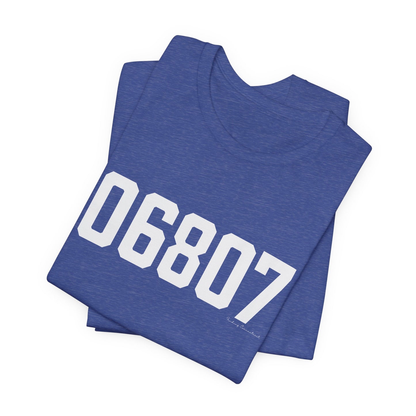 06807 - Greenwich CT Zip Code Unisex Jersey Short Sleeve T-Shirt