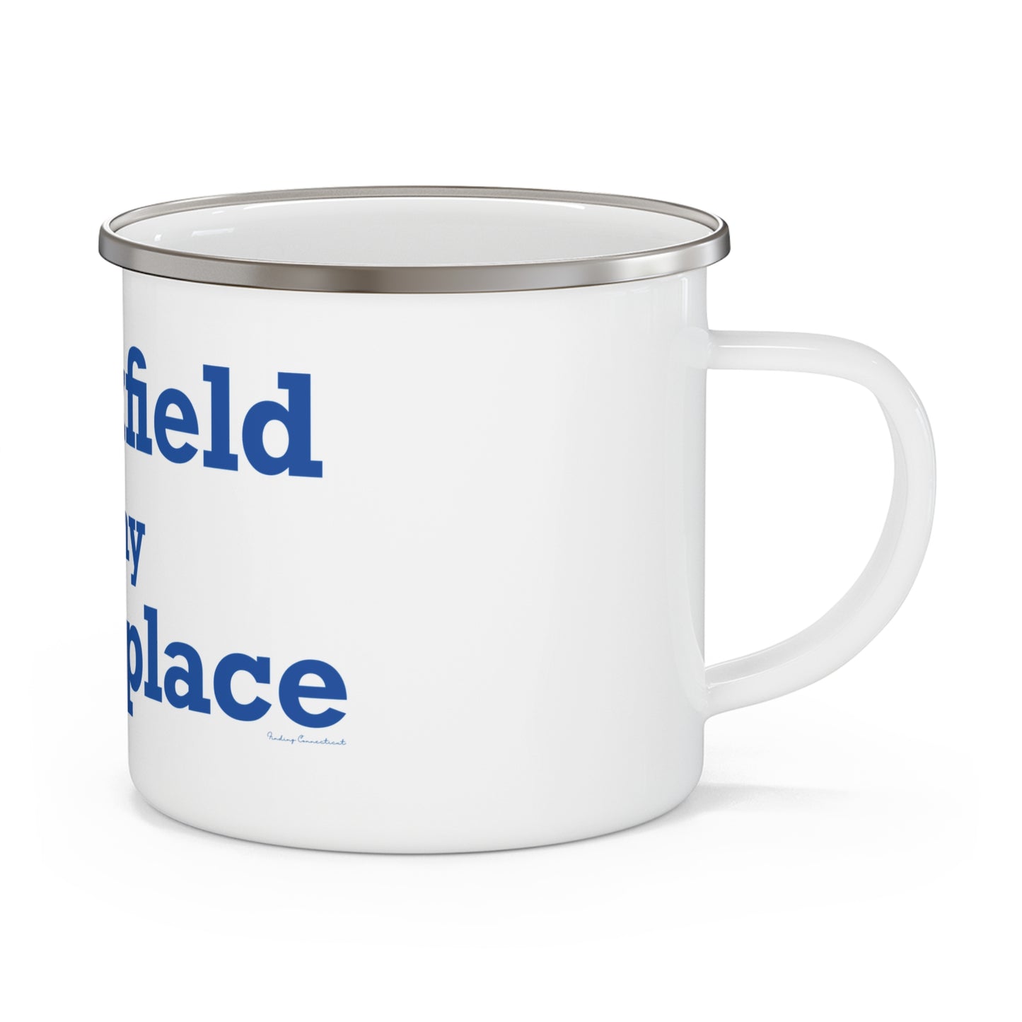 Brookfield Is My Happy Place Enamel Camping Mug
