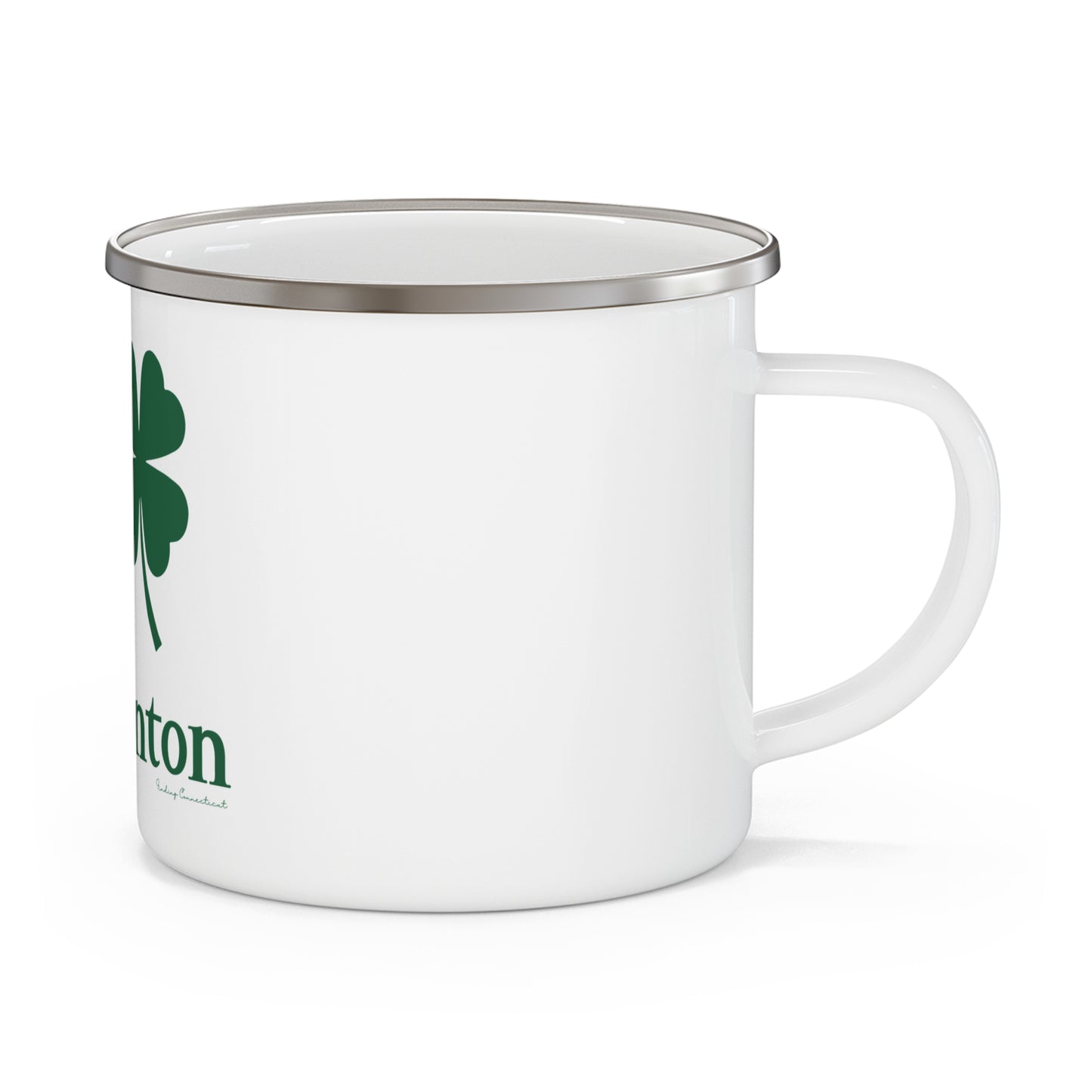 I Clover Harwinton Enamel Camping Mug