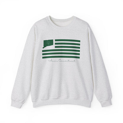 Avon Connecticut St Patrick’s Day Flag Unisex Heavy Blend™ Crewneck Sweatshirt