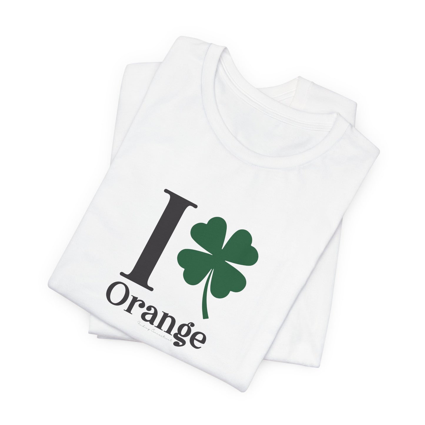 I Clover Orange Unisex Jersey Short Sleeve T-Shirt