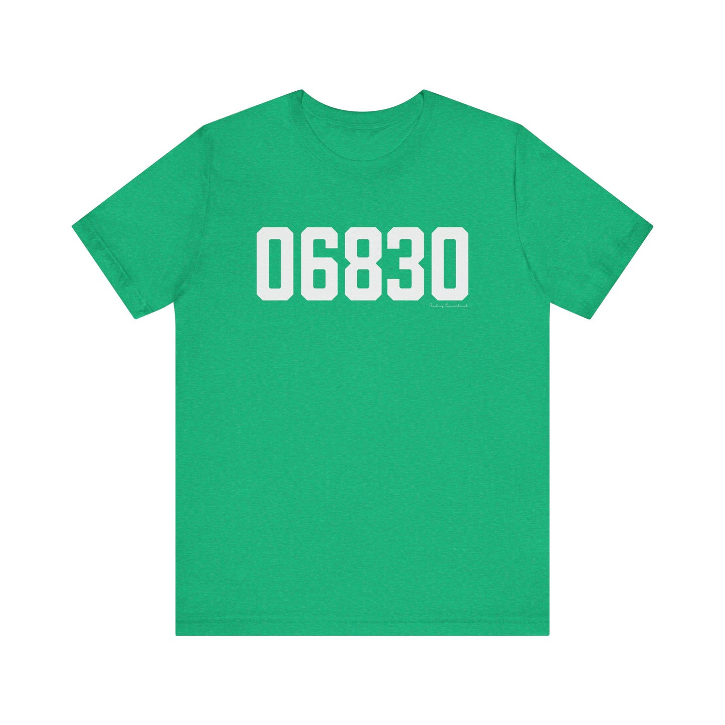 06830 - Greenwich CT Zip Code Unisex Jersey Short Sleeve T-Shirt