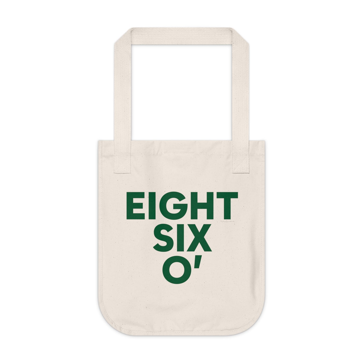 Eight Six O’ Organic Canvas Tote Bag  Lucky Green – St. Patrick’s Day