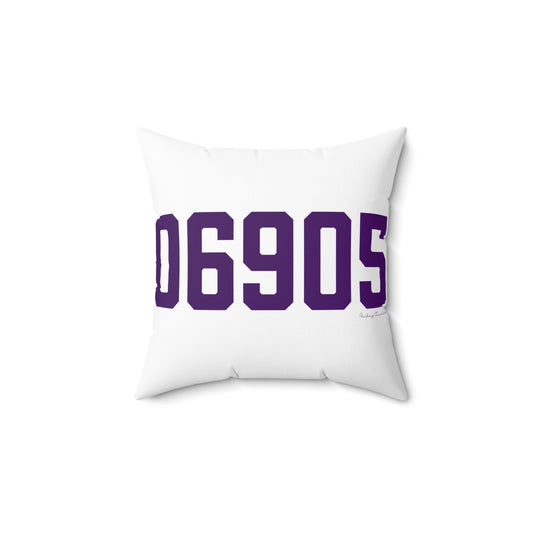 06905 Stamford Connecticut Zip Code Spun Polyester Square Pillow