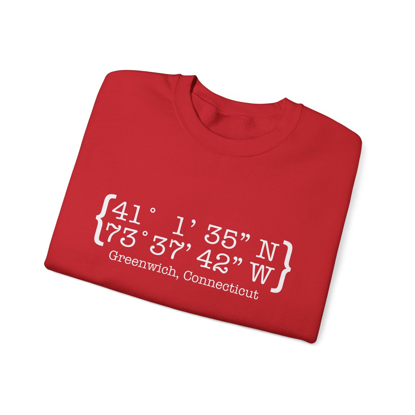 Greenwich Coordinates Unisex Heavy Blend™ Crewneck Sweatshirt